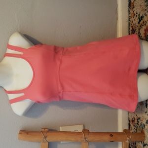 Lululemon Happy Strappy Pink Lemonade Coral, Cris-Cross Back